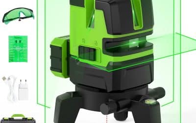 Test du niveau laser multiligne Huepar NT411G : faisceau vert et base rotative
