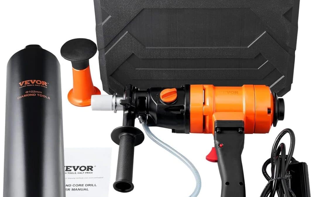 Test VEVOR carotteuse diamant 1500 W pour béton armé