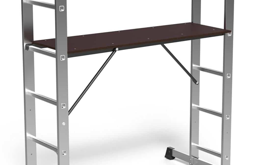 Test de l'échafaudage aluminium Vounot 3 en 1 : stabilité et polyvalence