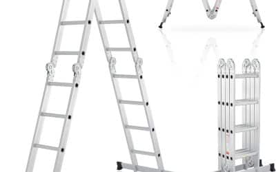 Test de l’échelle multifonctions Juskys 4×4 marches, pliable et robuste