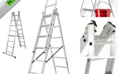 Test de l’échelle transformable Kadax 3 plans en aluminium