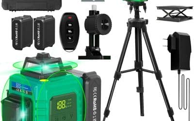 Test du niveau laser 4D 16 lignes de chantier avec trépied