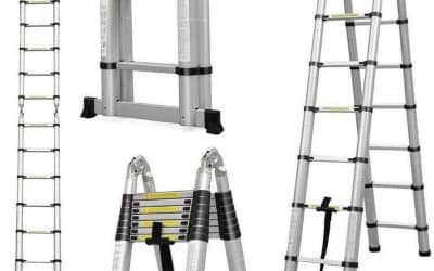 Test de l’échelle télescopique pliable en aluminium 5M