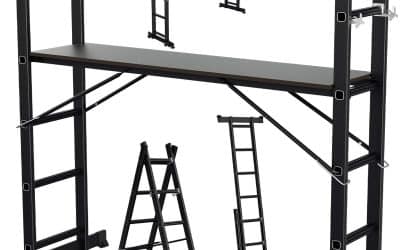 Test du Gimisgu échafaudage 4 en 1 en aluminium 6 + 6 échelons