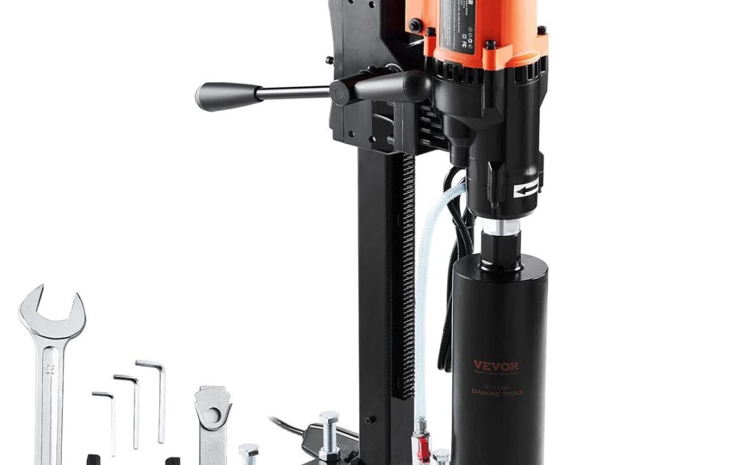 Test : carotteuse diamant VEVOR 2500 W pour béton armé