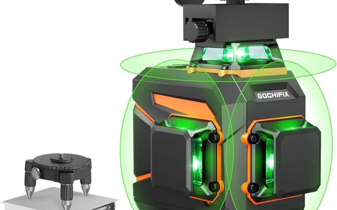 Test du niveau laser GOCHIFIX 4x360 : précision 16 lignes et batterie 5, 2 Ah