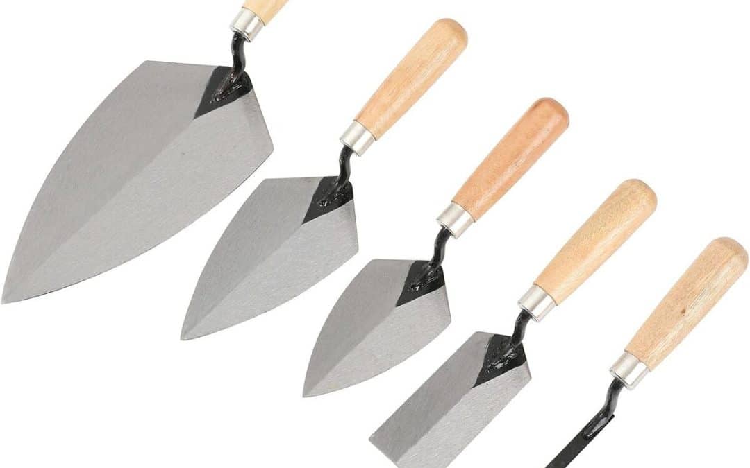 Test : truelles en acier ZJNOTED, lot de 5 avec manche en bois