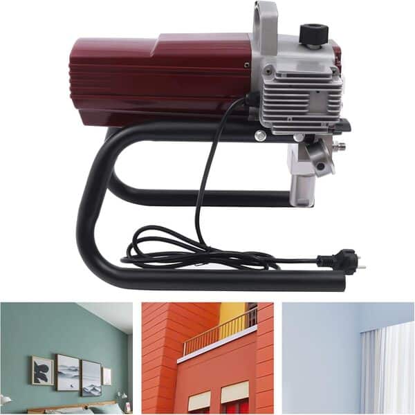 Système de pulvérisation Airless pour peinture Airless, 1,8 l/min, 1800 W, pulvérisateur de peinture Airless, système de pulvérisation de peinture avec buse, tuyau de pulvérisation et tige