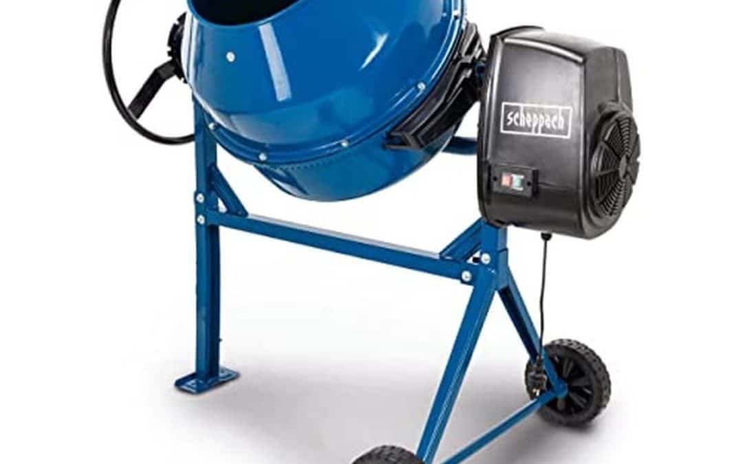 Test de la bétonnière Scheppach MIX180 : puissance 800 W et capacité 180L