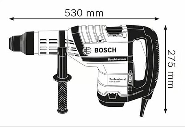 Découvrez la performance du Bosch GBH 8-45 D, un perforateur puissant avec accessoires inclus pour vos travaux de construction et de rénovation.