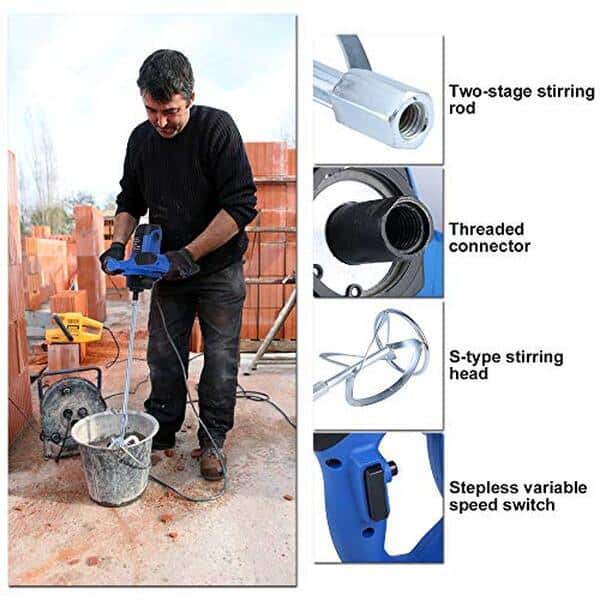 Découvrez pourquoi le mélangeur électrique professionnel 1800W se démarque : performance, durabilité et efficacité pour vos projets de construction