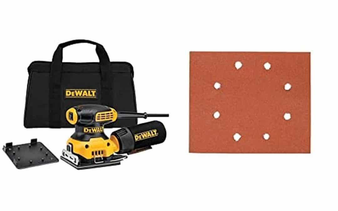 Test : ponceuse vibrante Dewalt DWE6411-QS 230 W et feuilles K40