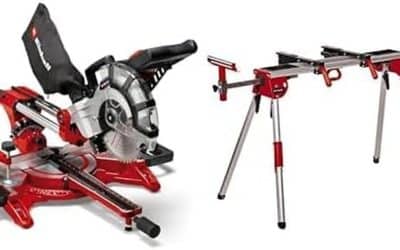 Test de la scie radiale Einhell TC-SM 2131/1 avec piètement MSS 1610