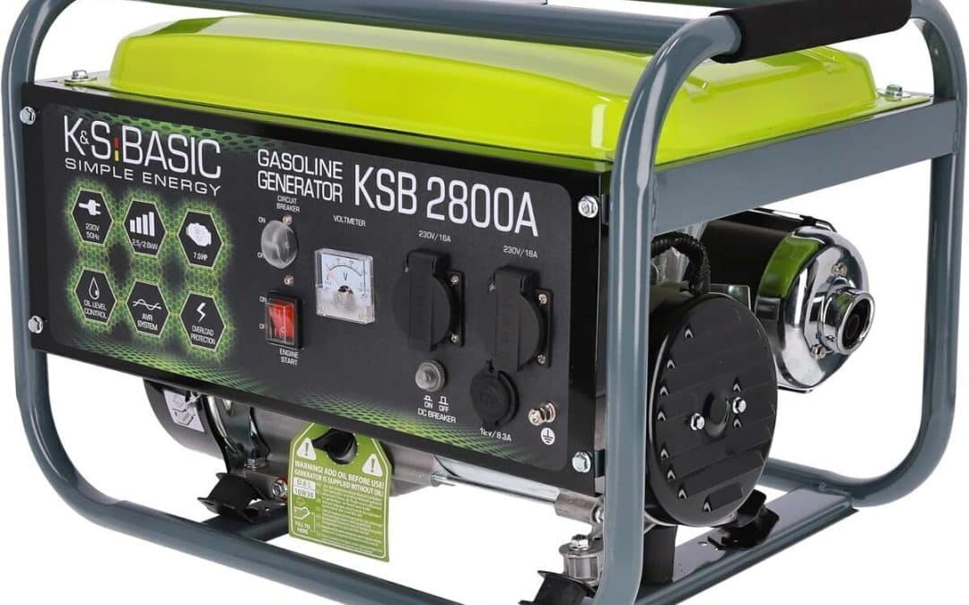 Test du groupe électrogène KSB 2800A : puissance maximale de 2800W