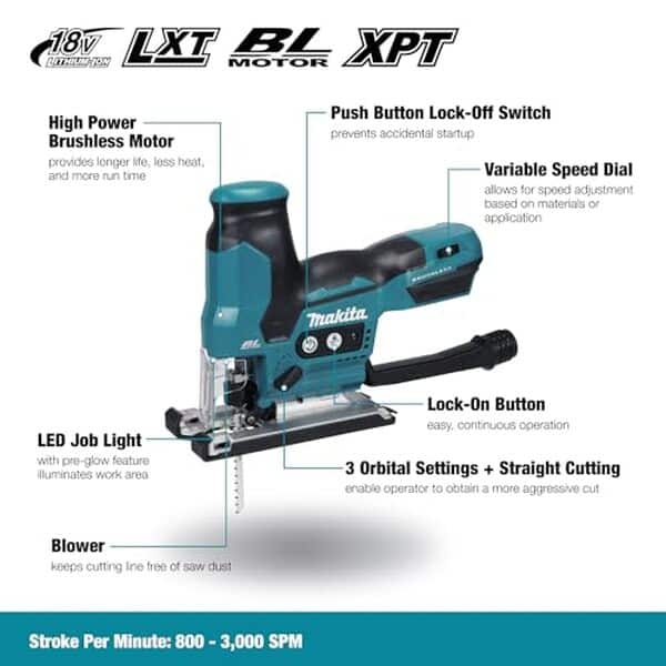 Découvrez notre test complet de la scie sauteuse Makita DJV185Z 18V LXT Li-Ion : caractéristiques, performance et avis pour choisir le meilleur outil de coupe.