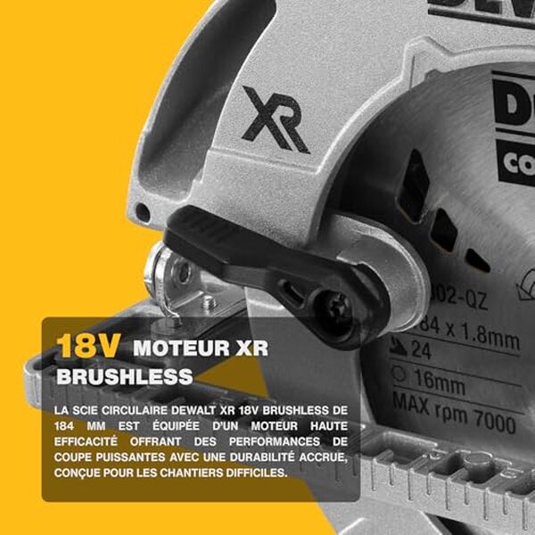 Découvrez notre test complet de la scie circulaire sans fil DEWALT XR 18V brushless DCS572NT-XJ. Performances, autonomie et ergonomie analysées pour vous.
