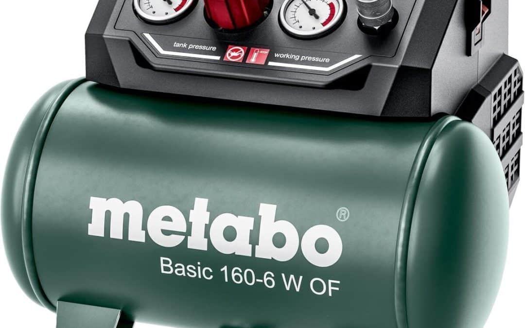 Test du compresseur metabo Basic 160-6 W OF : puissance et efficacité