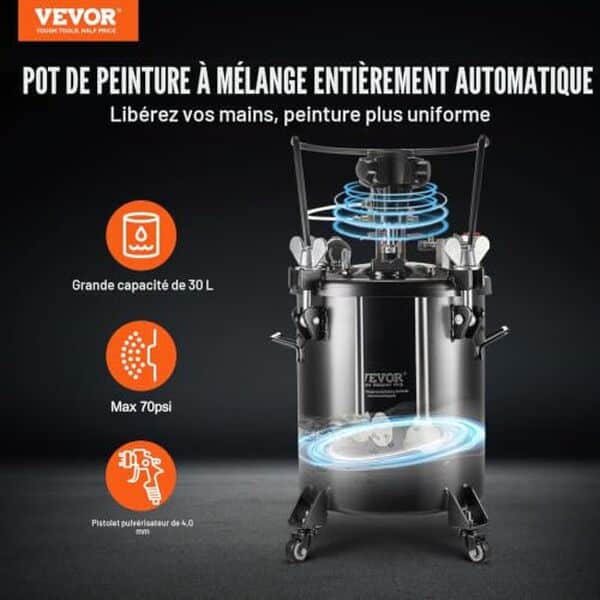 Découvrez notre test détaillé du réservoir de peinture 30 L Vevor : efficacité, précision et fiabilité pour vos projets de peinture professionnels et domestiques. 
