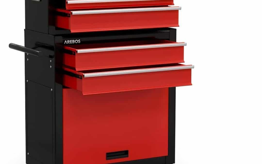 Test de la servante d'atelier AREBOS à 9 tiroirs
