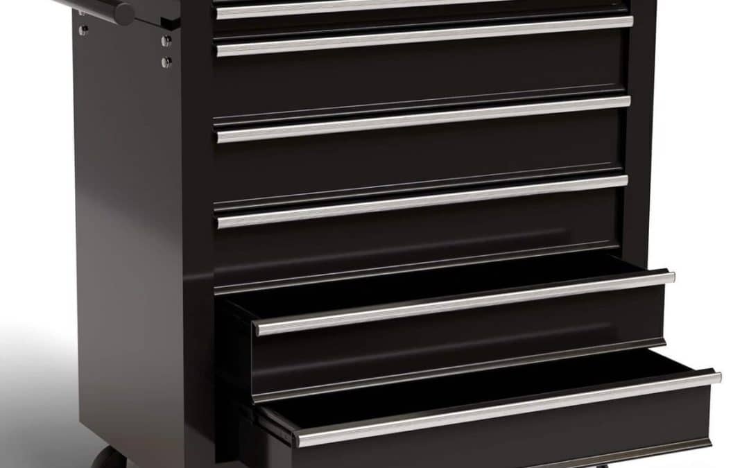 Test du chariot à outils AREBOS : 7 tiroirs, verrouillable et pratique