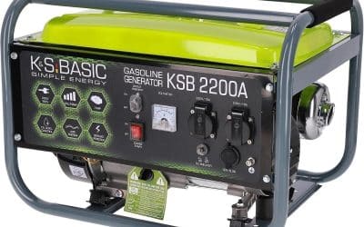 Test du groupe électrogène à essence KSB 2200A : puissance 2200W et démarrage manuel