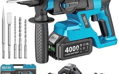 Test du marteau perforateur sans fil Seesii SDS-Plus 900W 3-en-1