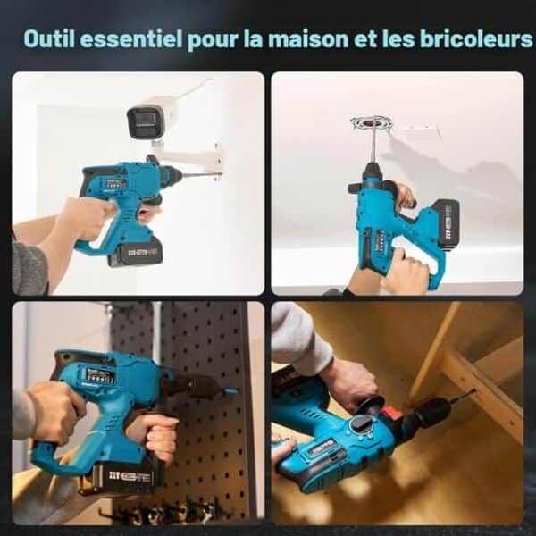Découvrez notre test complet du marteau perforateur Seesii 4-in-1 : un outil sans fil performant offrant polyvalence et efficacité pour tous vos travaux de perçage et de percussion.