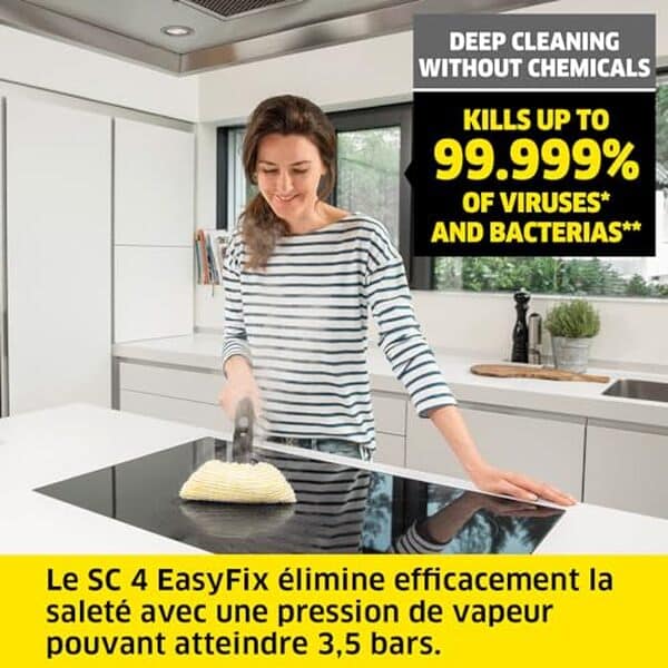 Découvrez notre test complet du Kärcher SC 4 EasyFix : performance, efficacité et facilité d'utilisation pour un nettoyage impeccable de votre maison.