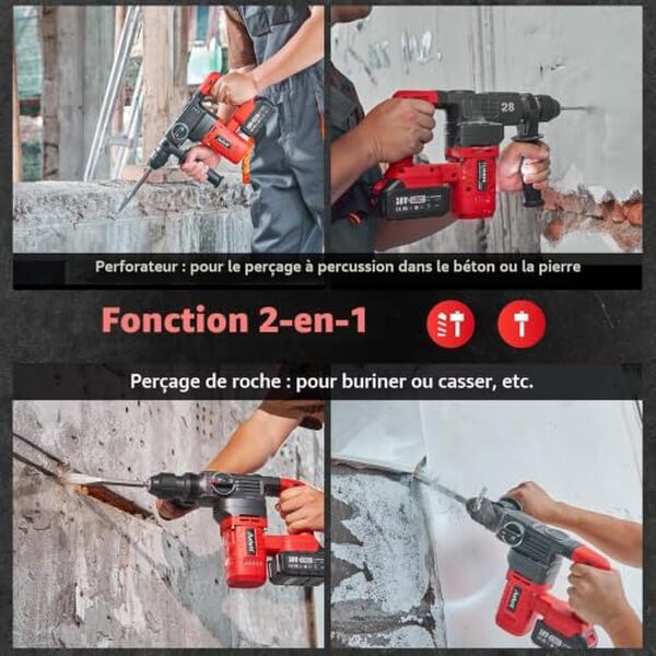 Découvrez notre test détaillé du marteau perforateur Avhrit 4 (1000W, 2J). Performances, avantages et inconvénients de ce modèle sans fil.
