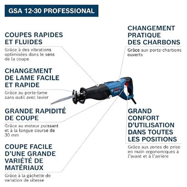 Découvrez notre test détaillé de la scie sabre Bosch Professional GSA 12-30. Performances, caractéristiques et avis d'expert sur ce modèle professionnel. 