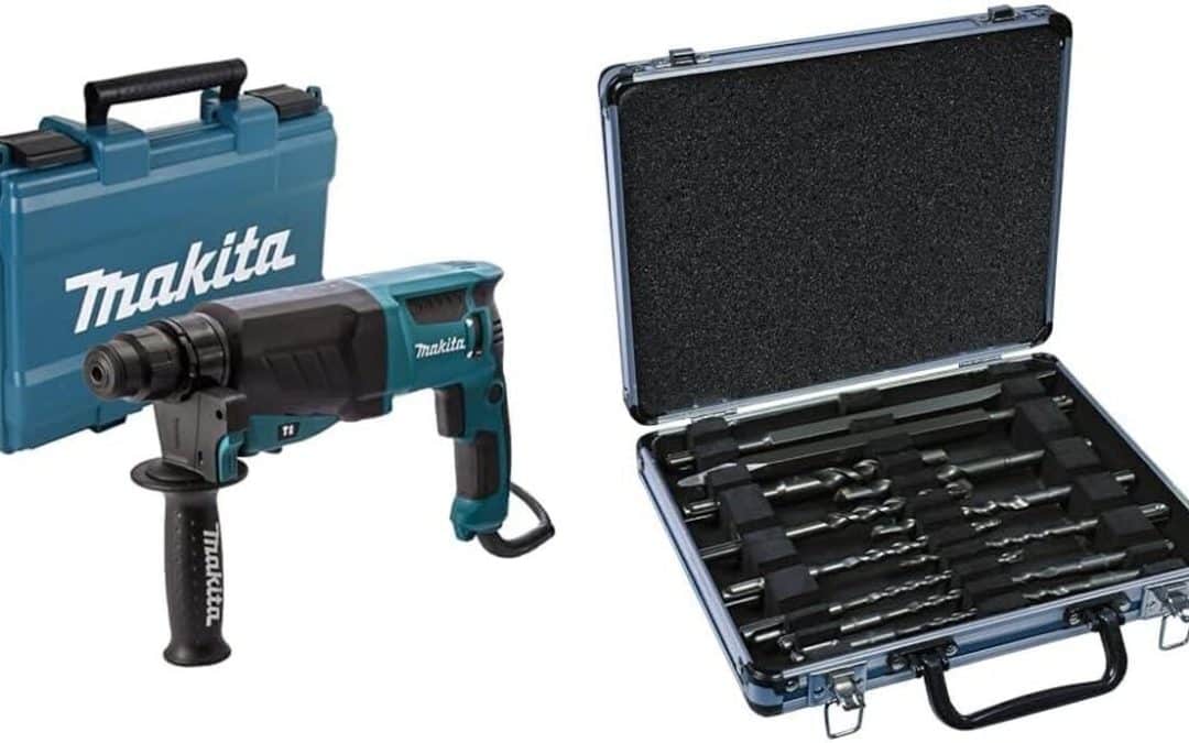 Test du perforateur burineur Makita HR2630 800 W avec coffret accessoires