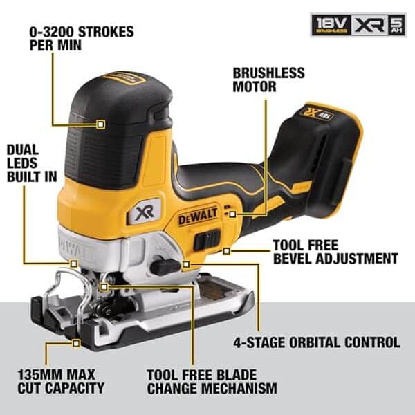 Découvrez notre test détaillé de la scie sauteuse Dewalt DCS335NT-XJ : performances, puissance et polyvalence pour tous vos projets de découpe.