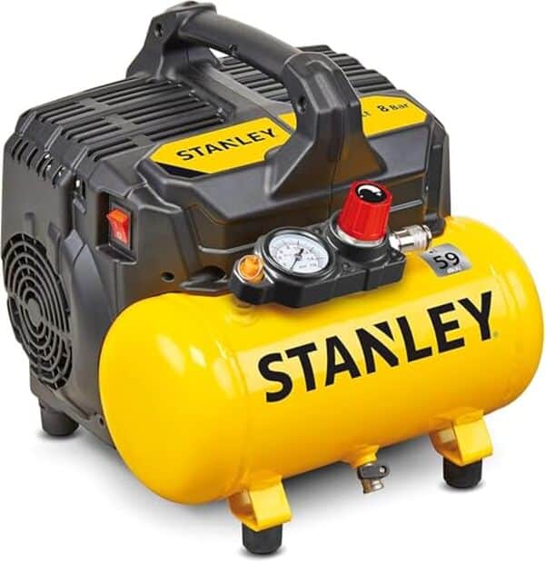 Découvrez notre test détaillé du compresseur silencieux Stanley DST 100/8/6 : performances, accessoires et avis d'utilisation pour faire le bon choix.
