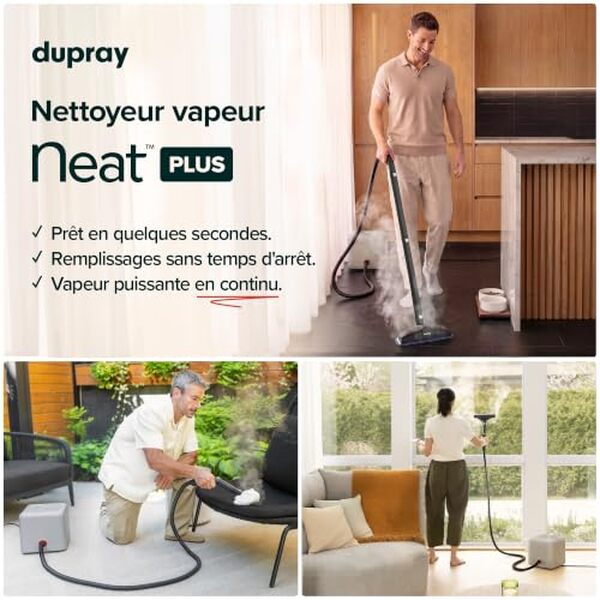 Découvrez notre test détaillé du nettoyeur vapeur Dupray Neat Plus : performance, efficacité écologique et avis complets pour un nettoyage sans chimie. 