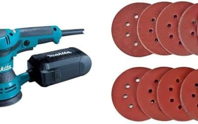 Test de la ponceuse excentrique makita BO5041 300 W avec disques SPTA