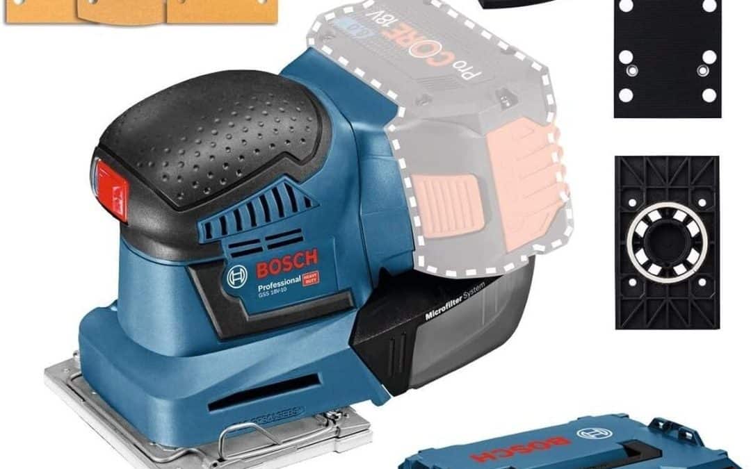 Test de la ponceuse sans-fil Bosch GSS 18V-10 : performances et polyvalence