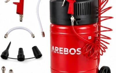 Test du compresseur d’air Arebos 6L 1200W sans huile 8 bar