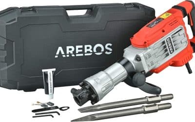 Test du marteau de démolition Arebos 1700W : puissance et mobilité