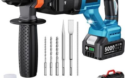 Test du marteau perforateur sans fil Seesii 3.2J : puissance et polyvalence en un kit complet
