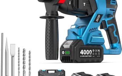 Test du marteau perforateur sans fil SEESII : 600W, 2, 5J, 3 fonctions pour bricolage et rénovations