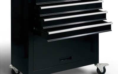 Test : servante d’atelier AREBOS avec 4 tiroirs et roulettes freinées
